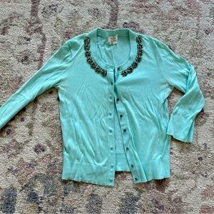 Kate spade jeweled cardigan